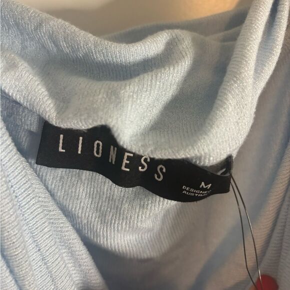 Lioness FIELD OF DREAMS MAXI Strapless Light Blue Dress size m NWT - Picture 5 of 6